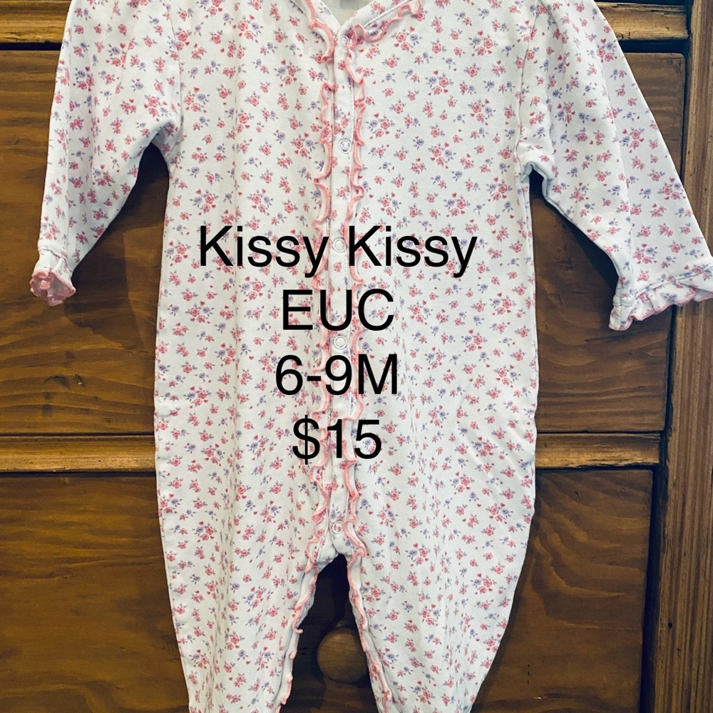 Pink Floral Baby Onesie